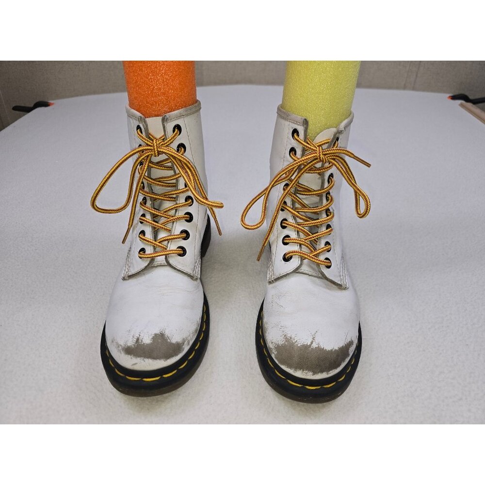 Dr Martens White Leather 1460 Boots Size 5 US  36 UK